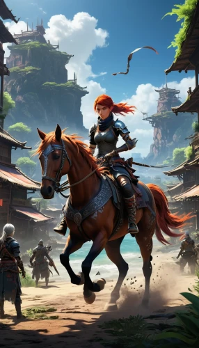 foxhunting,epona,townsmen,game illustration,horseback,kaitos,redwall,chevaux,knight village,dullahan,cirta,horse herder,nausicaa,aveline,gallopin,horse riders,pony farm,ponying,game art,riding school,Illustration,Japanese style,Japanese Style 05