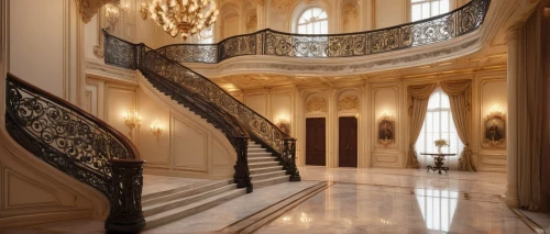 winding staircase,staircase,outside staircase,circular staircase,entrance hall,emirates palace hotel,staircases,hallway,ritzau,foyer,chambres,sursock,cochere,palatial,neoclassical,marble palace,escalera,royal interior,palladianism,ornate,Illustration,Abstract Fantasy,Abstract Fantasy 06