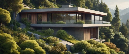 forest house,house in the mountains,house in the forest,house in mountains,dunes house,modern house,zumthor,modern architecture,3d rendering,snohetta,cantilevered,render,cubic house,dreamhouse,hillside,amanresorts,tree house,prefab,roof landscape,treehouses,Illustration,Vector,Vector 09