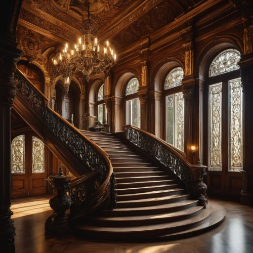 staircase,winding staircase,outside staircase,staircases,driehaus,ornate,ornate room,circular staircase,newel,stairway,chateauesque,stairs,cochere,stair,upstairs,palatial,grandeur,palladianism,stairways,hallway,Photography,Documentary Photography,Documentary Photography 18