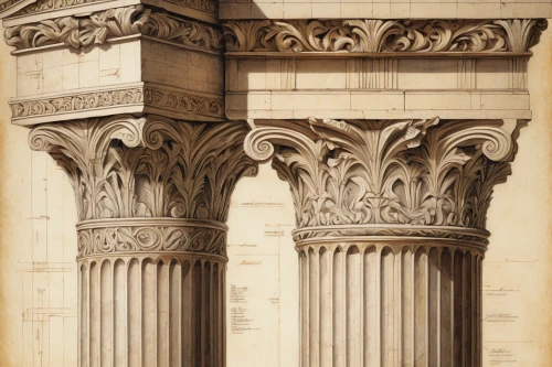 pillar capitals,columns,corinthian order,entablature,doric columns,pillars,pilaster,columned,pilasters,roman columns,columnas,corinthian,architectural detail,column,corbels,morris column,colonnades,archs,borromini,pulpits,Art,Classical Oil Painting,Classical Oil Painting 08