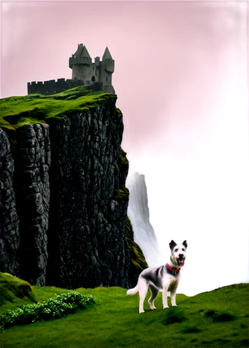 asheron,dog frame,summit castle,overworld,rat terrier,kirkhope,castle ruins,jack russell,skylands,beleriand,macroscale,cliffside,cliffsides,ruined castle,knight's castle,cartoon video game background,garlington,forteresse,3d render,gelert,Illustration,Abstract Fantasy,Abstract Fantasy 19