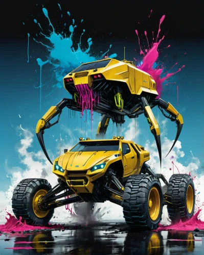 3d car wallpaper,onrush,motorstorm,cmyk,constructicon,autotron,automobil,rc car,grabot,motograter,ramtron,atv,brum,cognex,beach buggy,off-road vehicle,off-road car,off road toy,turover,bumblebee,Conceptual Art,Graffiti Art,Graffiti Art 08