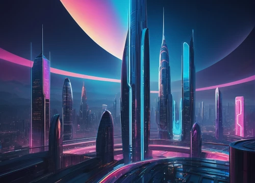 futuristic landscape,cybercity,futuristic,futuristic architecture,coruscant,cybertown,cyberworld,metropolis,fantasy city,cityscape,futurist,futuregen,cyberport,vanu,scifi,sky space concept,cyberia,areopolis,megacorporation,sci - fi,Illustration,Vector,Vector 12