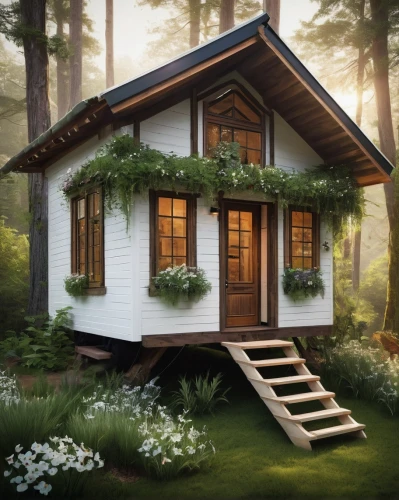 house in the forest,small cabin,wooden house,forest house,summer cottage,miniature house,small house,little house,log cabin,inverted cottage,log home,danish house,timber house,cottage,greenhut,beautiful home,the cabin in the mountains,wooden hut,electrohome,dreamhouse,Illustration,Abstract Fantasy,Abstract Fantasy 01