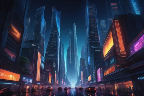 cybercity,cityscape,metropolis,futuristic landscape,coruscant,cybertown,city at night,fantasy city,cyberpunk,cyberport,futuristic,dystopian,cyberia,guangzhou,urbanworld,the city,cityzen,cyberworld,colorful city,microdistrict,Illustration,Children,Children 03