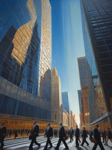 abstract corporate,bizinsider,stock exchange broker,citicorp,tishman,telecommuters,wall street,corporatisation,stockbrokers,city scape,glass facades,cityscapes,financial world,financial district,corporatization,blur office background,capital markets,skyscrapers,office buildings,tall buildings,Illustration,Realistic Fantasy,Realistic Fantasy 03