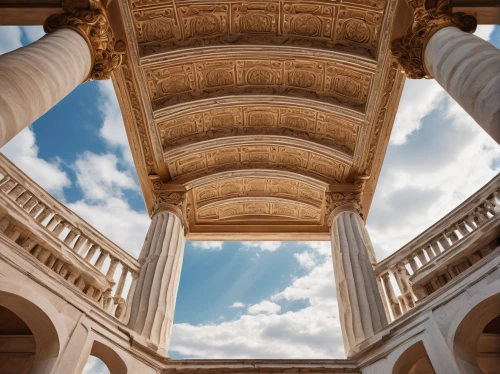 bernini's colonnade,colonnades,zappeion,bramante,columns,cochere,pillars,colonnade,entablature,doric columns,campidoglio,lateran,peristyle,borromini,roman columns,exedra,three centered arch,archly,columnas,noto,Illustration,Abstract Fantasy,Abstract Fantasy 07