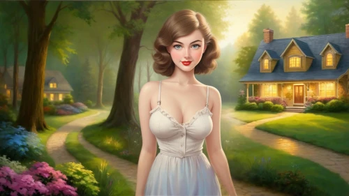 housemaid,housedress,woman house,landlady,the girl in nightie,housemother,world digital painting,housekeeper,game illustration,girl in the garden,secret garden of venus,doll's house,fantasy picture,proprietress,housewife,nightdress,home landscape,headmistress,romantic look,houses clipart