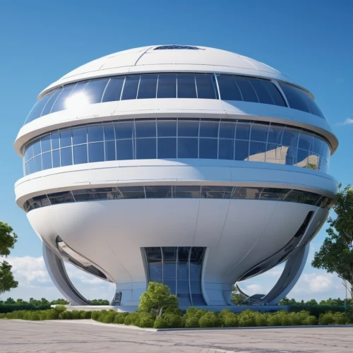 radome,futuristic art museum,futuristic architecture,skylon,sky space concept,alien ship,jetsons,mothership,flying saucer,planetarium,perisphere,observatoire,ufo,spaceport,arcology,spacehab,spaceship,odomes,musical dome,the energy tower,Photography,General,Realistic