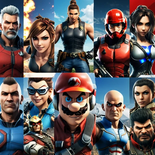 game characters,comic characters,kreder,timesplitters,superfamilies,people characters,skyheroes,mercenaries,wolverines,characters,ssx,superhero background,avatars,hawkses,remasters,thunderbolts,tekken,x men,image montage,streetfighter,Photography,General,Realistic