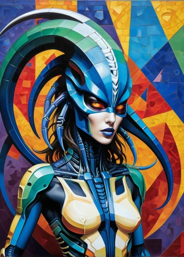 lilandra,promethea,barda,bodypaint,zauriel,bodypainting,ororo,body painting,dazzler,cyberstar,tretchikoff,xmen,asgardian,kobra,mystique,amora,hawkgirl,steranko,nova,illyana,Art,Artistic Painting,Artistic Painting 45