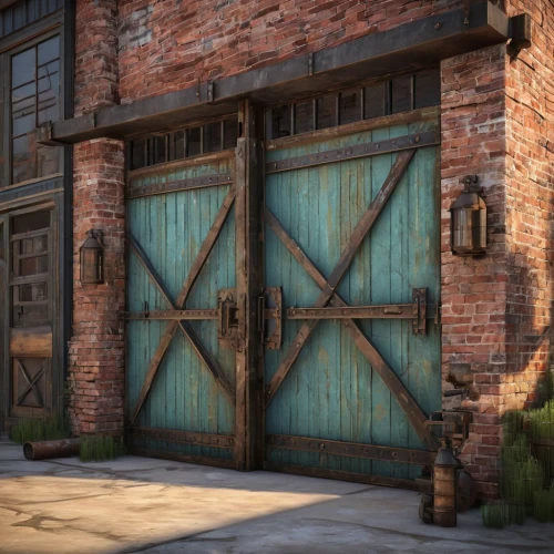 lumberyard,steel door,industrial building,iron door,warehouses,fabrik,rusty door,warehouse,freight depot,old factory building,metallic door,industrial hall,wooden door,loading dock,metalworks,old factory,brickyards,lumbago,doors,garage,Conceptual Art,Daily,Daily 35