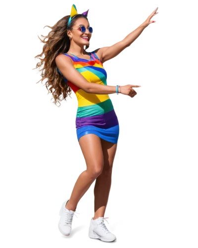 rainbow background,arizaga,retro woman,jazzercise,derivable,sprint woman,sports dance,rainbow pencil background,retro girl,bayley,3d render,colorful,twirling,3d figure,hula,raver,rollergirl,cheerleader,macarena,dancer,Conceptual Art,Fantasy,Fantasy 10