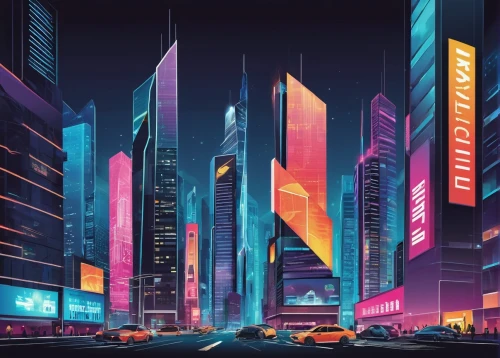 cybercity,urbanworld,cybertown,colorful city,digitalism,futuristic landscape,urbanized,cyberworld,cityscape,urbana,neon arrows,megapolis,microdistrict,neuromancer,hypermodern,futurist,cyberport,urban,nighbor,cityzen,Unique,Design,Sticker