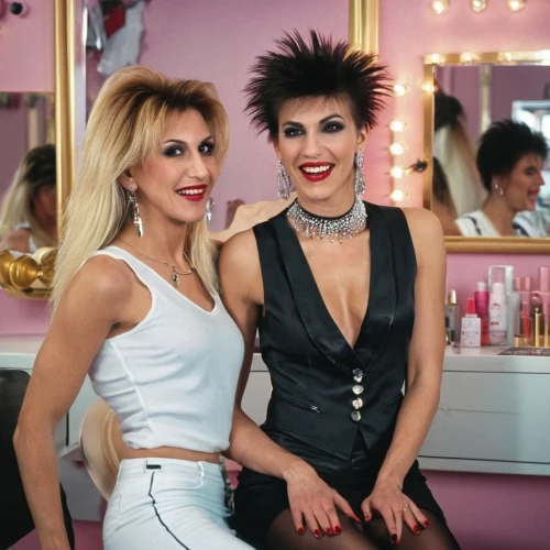 eighties,nervo,beauty icons,bananarama,retro eighties,lachapelle,siouxsie,albanians,veronicas,elastica,boufflers,glamorama,cocorosie,reinas,retro women,hairstylists,fiorucci,wax figures,lesbos,two beauties,Photography,General,Realistic