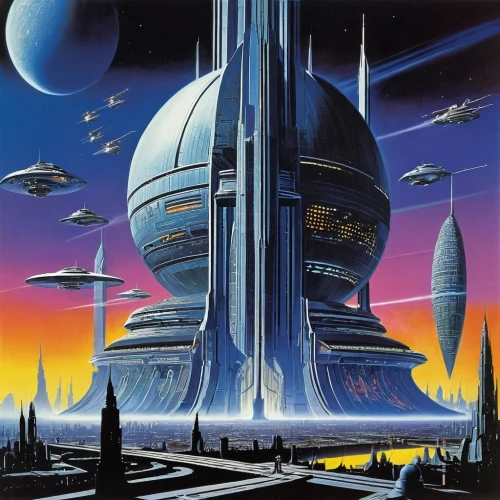 mcquarrie,futuristic landscape,coruscant,uncredited,cardassia,homeworlds,ringworld,hildebrandt,skyterra,homeworld,starship,deltha,citadels,sulaco,bonestell,sci fi,deathstars,sci - fi,lucasarts,extrasolar,Conceptual Art,Sci-Fi,Sci-Fi 18