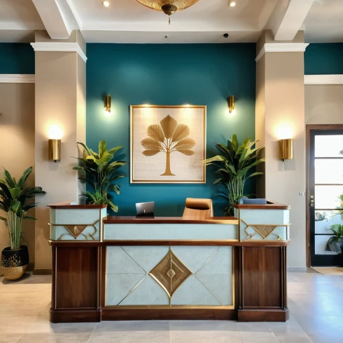 hotel lobby,lobby,art deco,hotel hall,fromental,concierge,periodontist,assay office,luxury hotel,gleneagles hotel,contemporary decor,entryway,foyer,receptionist,magnocellular,millwork,interior decor,credenza,las olas suites,interior decoration,Photography,General,Realistic