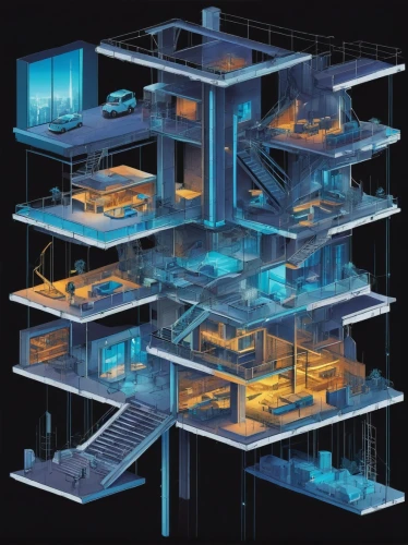 cybertown,cyberport,isometric,multistorey,multilevel,cybercity,cybernet,cyberview,voxel,arcology,supercomputer,cyberia,the server room,microcosms,microdistrict,blueprints,mainframes,cyberscene,voxels,microcomputer,Conceptual Art,Oil color,Oil Color 01