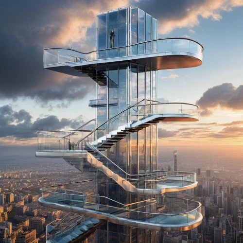 futuristic architecture,skywalks,sky apartment,the observation deck,observation deck,residential tower,skycraper,penthouses,skywalk,observation tower,skycycle,cantilevered,cantilever,kimmelman,skywalking,skyscraper,bjarke,glass building,modern architecture,skyloft,Illustration,Black and White,Black and White 25