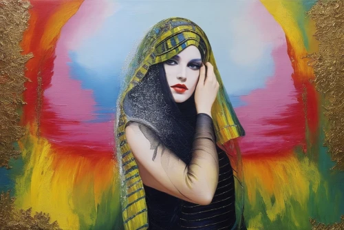 musidora,paschke,praying woman,gholamhossein,tretchikoff,jasinski,viveros,wadjet,bruja,burqa,oil painting on canvas,sheherazade,bohemian art,scheherazade,woman praying,farrokhzad,isadora,mystical portrait of a girl,cleopatra,girl in cloth,Photography,Fashion Photography,Fashion Photography 24