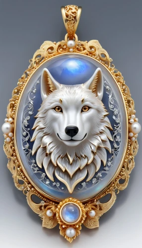 sevres,heraldic animal,tervuren,armorial,samoyedic,pomerania,insignia,fc badge,police badge,royal bengal,nepal rs badge,crest,kr badge,decorative plate,emblem,silversmith,porcelaine,w badge,atunyote,fenrir,Unique,3D,3D Character