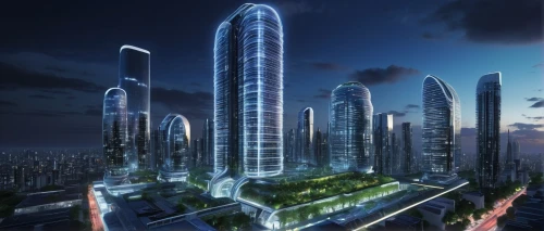 futuristic architecture,skyscapers,damac,supertall,dubay,tallest hotel dubai,guangzhou,megaproject,sky space concept,urban towers,dubia,emaar,international towers,ctbuh,songdo,cybercity,mubadala,shenzhen,medini,arcology,Conceptual Art,Sci-Fi,Sci-Fi 02