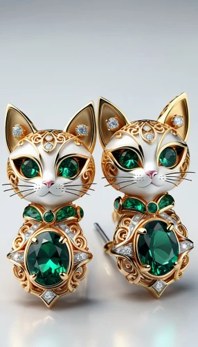 emeralds,chaumet,cufflinks,cat's eyes,aaaa,enamelled,jewelries,emerald,mouawad,gemstones,georgatos,jagirs,gold jewelry,gold rings,lucky cat,boucheron,feline look,jewellery,covetable,ring jewelry,Unique,3D,3D Character