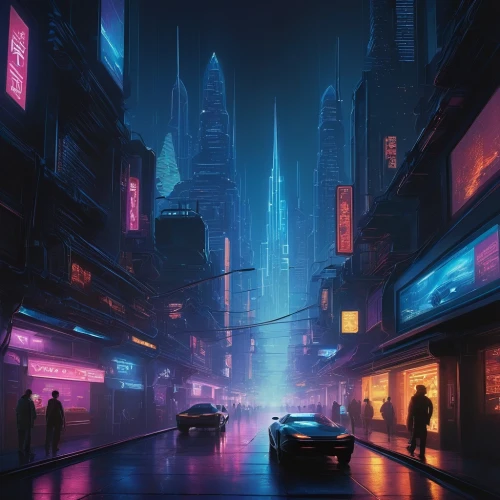 cyberpunk,cybercity,cityscape,bladerunner,cybertown,fantasy city,city at night,shanghai,metropolis,cyberscene,futuristic landscape,colorful city,urban,polara,futuristic,kinkade,cityzen,dusk,tokyo city,synth,Illustration,Abstract Fantasy,Abstract Fantasy 20