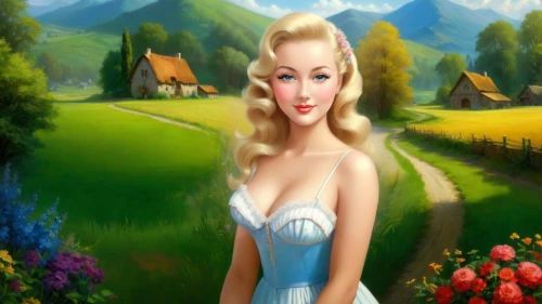 dorthy,cartoon video game background,mamie van doren,springtime background,heidi country,background ivy,marilyn monroe,background image,stepford,connie stevens - female,tinkerbell,satine,rosalinda,cendrillon,celtic woman,spring background,blonde woman,landscape background,pin-up girl,rosaline