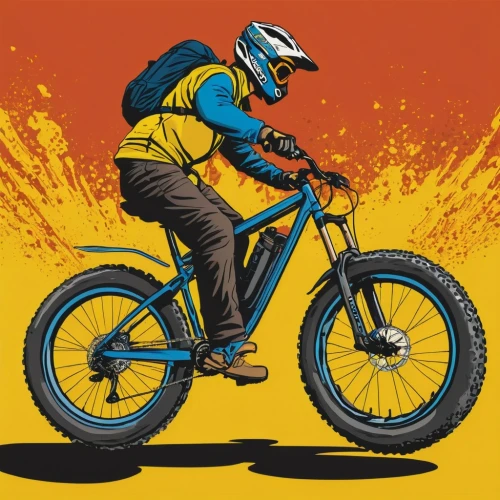 enduro,mtb,vector illustration,vector graphic,bmx,leogang,vector art,maxxis,mountainbike,ofo,vtt,ktm,mountain bike,uci,motocross schopfheim,bike pop art,vector design,supermini,bultaco,solotrek,Illustration,American Style,American Style 14