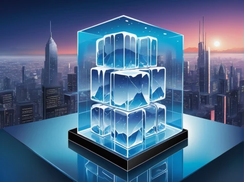 kandor,allspark,cryobank,tesseract,water cube,electric tower,cybercity,cube background,glass blocks,ice castle,pc tower,futuristic architecture,hypercubes,holocron,hypercube,glass building,ctbuh,aircell,antilla,metron,Unique,Design,Logo Design