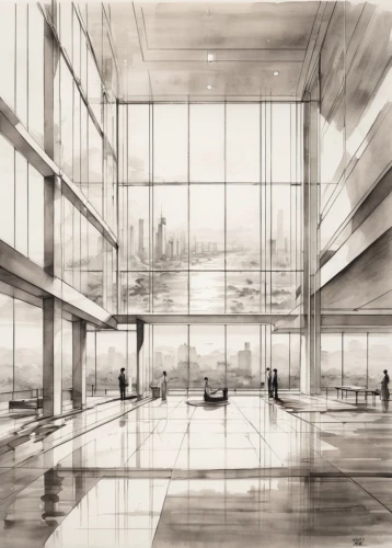 glass facade,difc,mies,car showroom,glass building,glass wall,lingotto,glass facades,gensler,renderings,snohetta,structural glass,abstract corporate,empty interior,masdar,unbuilt,aeroport,bunshaft,revit,safdie,Illustration,Paper based,Paper Based 30