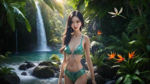 mermaid background,fantasy picture,tamanna,dyesebel,themyscira,world digital painting,amazonica,jennylyn,3d background,tropico,summer background,landscape background,amazonia,garden of eden,tiger lily,nature background,inara,background ivy,amazonian,polynesian girl