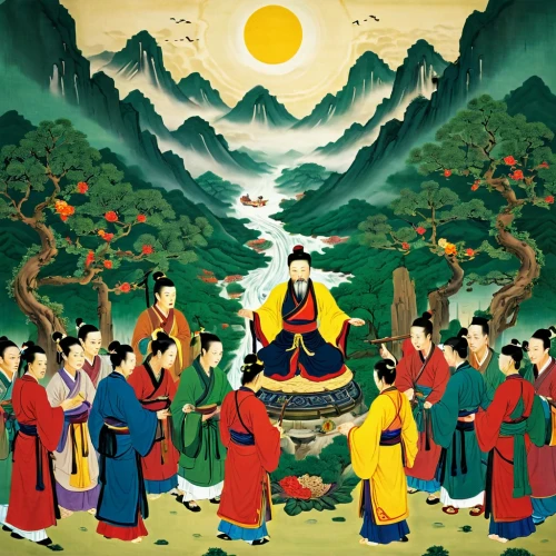 chuseok,amitabha,vajrayana,padmasambhava,bodhisattvas,longchenpa,nembutsu,drepung,shakyamuni,milarepa,tsongkhapa,bodhisattva,bhikkhunis,rinchen,bodhicitta,sakyamuni,kuangyin,bhikkhuni,buddha purnima,drakpa,Conceptual Art,Oil color,Oil Color 19