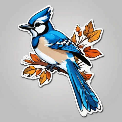 blue jay,bluejay,garrison,blue jays,bluejays,bird png,eurasian jay,mordecai,pajaro,butcherbirds,twitter bird,canada jay,jays,titmouse,bird illustration,telegram icon,twitter logo,magpie,blue wren,treepies,Unique,Design,Sticker