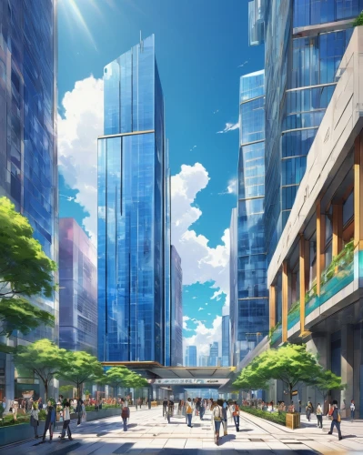 songdo,cybercity,aquarion,aoyama,isozaki,urbis,aniplex,firstcity,akiba,sky city,citycell,omotesando,hankou,overdevelopment,shinbo,yeouido,umeda,skyscraping,supertall,saitou,Illustration,Japanese style,Japanese Style 03