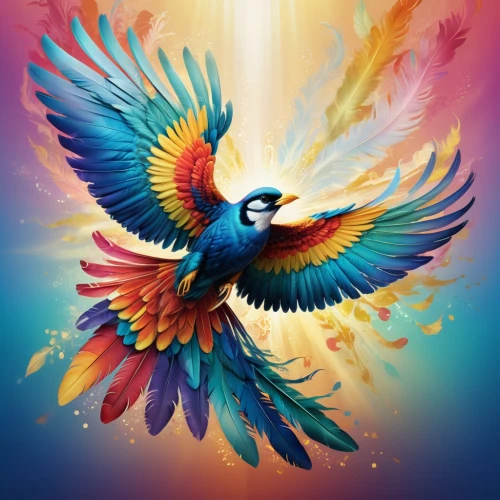 blue and gold macaw,colorful birds,blue parrot,uniphoenix,phoenixes,blue and yellow macaw,blue macaw,macaws blue gold,dove of peace,blue bird,beautiful macaw,macaw,bird of paradise,aguila,aguiluz,colorful background,peace dove,bird painting,color feathers,pheonix,Conceptual Art,Fantasy,Fantasy 22