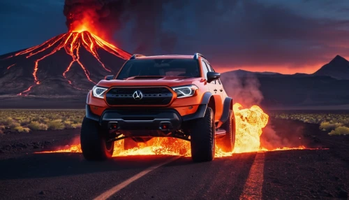 fire breathing dragon,exploder,trd,hilux,xterra,mdx,toyota rav 4,mitsubishi,burnout fire,yota,eruption,lava balls,fire in the mountains,raptor,volcanic,aviateca,fire devil,vitara,tundras,ssangyong,Photography,General,Realistic