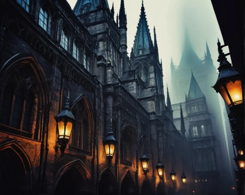 hogwarts,diagon,neogothic,gothic church,haunted cathedral,spires,gothic,cathedrals,slughorn,gothic style,wizarding,triwizard,ravenclaw,gothams,cologne cathedral,pottermania,cologne,ravenloft,pancras,stephansdom,Illustration,Realistic Fantasy,Realistic Fantasy 15