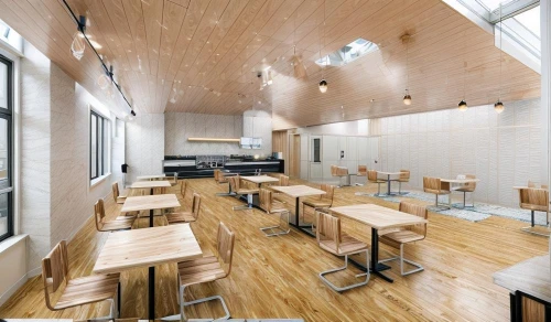 school design,schoolrooms,cafeteria,lunchroom,lunchrooms,wood casework,chefs kitchen,canteen,schoolroom,bohlin,modern kitchen interior,desks,refectory,gensler,boroughmuir,lecture room,kitchen interior,kitchen block,tile kitchen,servery