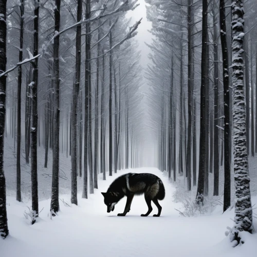 winter animals,black shepherd,winter forest,forest animal,skinwalker,forest animals,blackwolf,sled dog,hunting dog,canidae,winter background,deerhound,black german shepherd,canis lupus,melanistic,european wolf,winter deer,woodland animals,howling wolf,belgian shepherd dog,Photography,Black and white photography,Black and White Photography 07