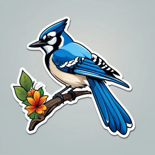 blue jay,blue jays,bluejay,bluejays,bird png,flower and bird illustration,canada jay,mordecai,jays,blue birds and blossom,garrison,telegram icon,pajaro,titmouse,blue wren,flowerpeckers,bird flower,twitter logo,bird illustration,eurasian jay,Unique,Design,Sticker