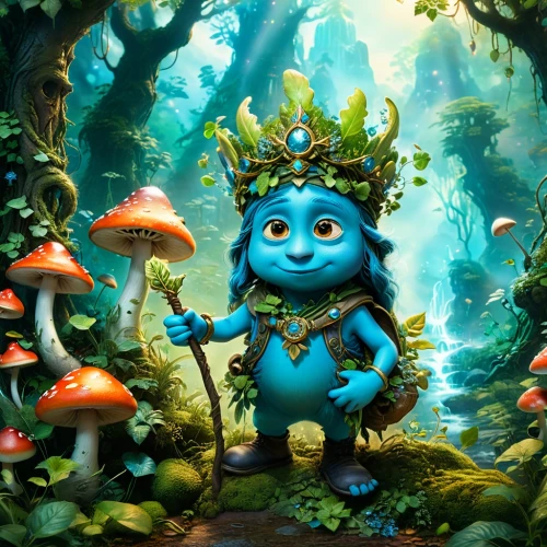 smurray,smurf,janmashtami,smurfette,jadoo,smurfs,filbert,ganesha,vinayak,blue mushroom,stich,om,ganesh,smurthwaite,ori,children's background,cute cartoon character,lord ganesh,stitch,jebtsundamba,Conceptual Art,Fantasy,Fantasy 05