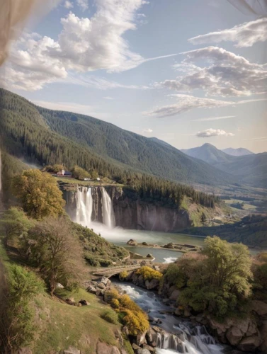 fossen,gudbrandsdalen,haifoss,kirkjufellfoss,bernales,transilvania,salt creek falls,washington state mt st helens,cascada,bond falls,rjukan,oregon,hemsedal,bridal veil fall,pyrenees,steam train furka mountain range,yenice,montmorency,water falls,methow