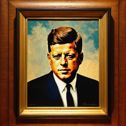 jfk,kennedy,rfk,rooseveltian,kennedys,secdef,rodzinski,reaganesque,steinbrenner,charles de gaulle,kochs,koning,oezil,sandalow,degaulle,official portrait,mcfaul,auden,grewcock,us president,Art,Classical Oil Painting,Classical Oil Painting 06