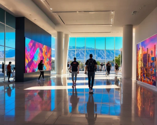 art gallery,glass wall,wwdc,futuristic art museum,apple store,vmfa,cupertino,art museum,exhibited,ngv,gallery,colorful glass,sfmoma,home of apple,artworld,mfah,light of art,getty centre,art world,contemporary,Conceptual Art,Sci-Fi,Sci-Fi 26