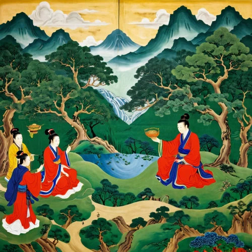 khokhloma painting,oriental painting,chuseok,dongyin,dongbuyeo,drepung,mahasiddhas,sakyong,milarepa,yiyuan,kunqu,hanxiong,sakyamuni,yongyut,rinchen,sukjong,longchenpa,gyeongjeon,maoyuan,yangquan,Conceptual Art,Daily,Daily 26