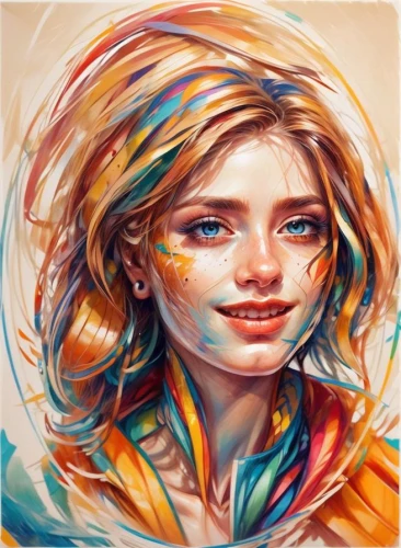 watercolor women accessory,krita,triss,world digital painting,illustrator,glass painting,colorful doodle,wetpaint,custom portrait,cortana,girl portrait,digital art,digiart,overpainting,artist color,portrait background,painting technique,girl drawing,tracer,boho art