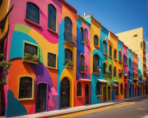 colorful facade,colorful city,colori,color wall,colorfull,painted block wall,colourfully,colorfully,vibrant color,colorama,colorata,splendid colors,colorfulness,colores,full of color,technicolour,mexican painter,colorful life,pintado,colorful bleter,Illustration,Realistic Fantasy,Realistic Fantasy 08